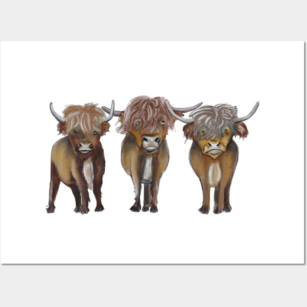 Scottish Highland cattle Wall Art by msmart